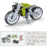 Metal Building Blocks Motorcycle Model Assembling Toys Boys Adults High Difficulty
